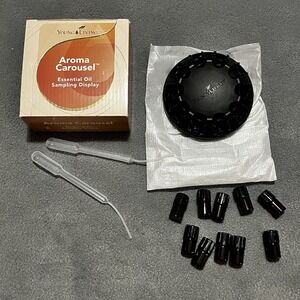 Young Living Aroma Carousel Essential Oil Sampling Display 10 (2ml) Bottles/lids